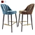 Modern Margot Bar Stool Set 3D model small image 1