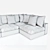 Modular Soho Sofa: Stylish and Versatile 3D model small image 3