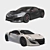 Sleek Acura NSX: Smooth Material, Multiple Formats 3D model small image 1