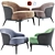 Modern Minotti Leslie Armchair: Elegant Comfort 3D model small image 1