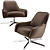 Serena Swivel Chair 3D model small image 1