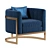 Mica Barrel ArmChair: Elegant and Ergonomic Design 3D model small image 1