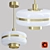 Garda Decor Luster 60GD-9258P/S: Stylish Ceiling Light 3D model small image 1