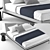 Elegant Victoriano Bed: 1800x2230mm 3D model small image 2