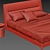 Elegant Victoriano Bed: 1800x2230mm 3D model small image 3