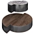 Stylish Shields Minotti Coffee Tables 3D model small image 1