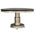 Spacious Elegant Pedestal Table 3D model small image 1