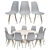 Elegant Eames Designer Chairs 3D model small image 1