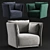 Elegant Allermuir Obris Armchair 3D model small image 1