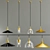 Industrial Brass Pendant Lamp 3D model small image 2