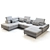 Luxury Wersal Monk XL Sofa 3D model small image 2