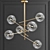 Elegant Bolle Chandelier: Modern Loft Hanging Lamp 3D model small image 3