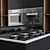Sleek Black Smart Kitchen Set 3D model small image 3