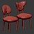 Oops Solid Oak Chairs by Pierre Yovanovitch 3D model small image 3