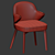 Elegant Costes Dining Chair 3D model small image 3