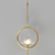 Lotos 40.3450: Sleek Pendant Light with Brass Finish 3D model small image 1