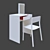 Sleek and Functional Brimnes Dressing Table 3D model small image 2