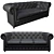 Frankof Oxford Velvet Sofa 3D model small image 1