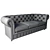 Frankof Oxford Velvet Sofa 3D model small image 3