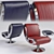 Sleek Gluon Chair by Marc 3D model small image 2