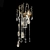 Impero Gold 770mm Italian Wall Sconce 3D model small image 2