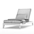 Luxury Outdoor Baimain Chaise 3D model small image 3