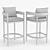 RH Outdoor Baimain Bar Chair: Elegance and Comfort 3D model small image 3