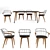  Cadı Design Casur Table & Chair Set 3D model small image 1