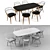  Cadı Design Casur Table & Chair Set 3D model small image 2