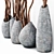 Concrete Branch Vases 3D model small image 2