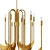 Gilded Arabian Nights Chandelier 3D model small image 2