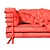 Classic Comfort: Lexi 3 Seater Sofa by Halo 3D model small image 2