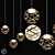 Elegant Cluster Pendant Light 3D model small image 1
