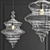 Elegant Glass Chandelier: Neverending Glory 3D model small image 1