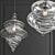 Elegant Glass Chandelier: Neverending Glory 3D model small image 2