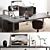 Elegant Executive Office Set 3D model small image 2
