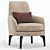 Medea Armchair: Sleek Design, Superior Comfort 3D model small image 2