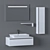 Baco Plus 90 - Complete Bathroom Furniture Set 3D model small image 1
