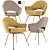 Modern Elegance: Saarinen Executive Armchair 3D model small image 1