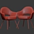 Modern Elegance: Saarinen Executive Armchair 3D model small image 2