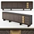 Modern Wood Sideboard with Metal Accents 3D model small image 1