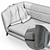 Luxurious Borzalino Athena Sofa: Comfort meets Elegance 3D model small image 3