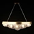 Modern Glass Pendant Shelf Lamp 3D model small image 1