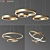 Modern Circle Ring Chandelier 3D model small image 1