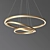 Modern Circle Ring Chandelier 3D model small image 3