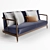 Sleek Contemporary Sofa 3D model small image 2