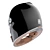 Sleek Bell Bullitt Motorcycle Helmet 3D model small image 2