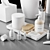 Modern 3-Piece Bathroom Set 3D model small image 3