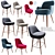 Sleek Walter Knoll Dining Set 3D model small image 1