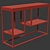 Contemporary Console Table | Versatile Design 3D model small image 2